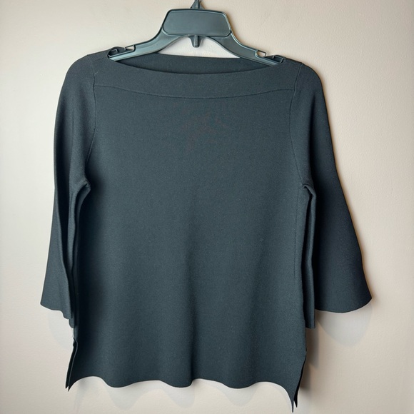Scanlan Theodore Micro Crepe Boat Neck Sweater M - Picture 7 of 15